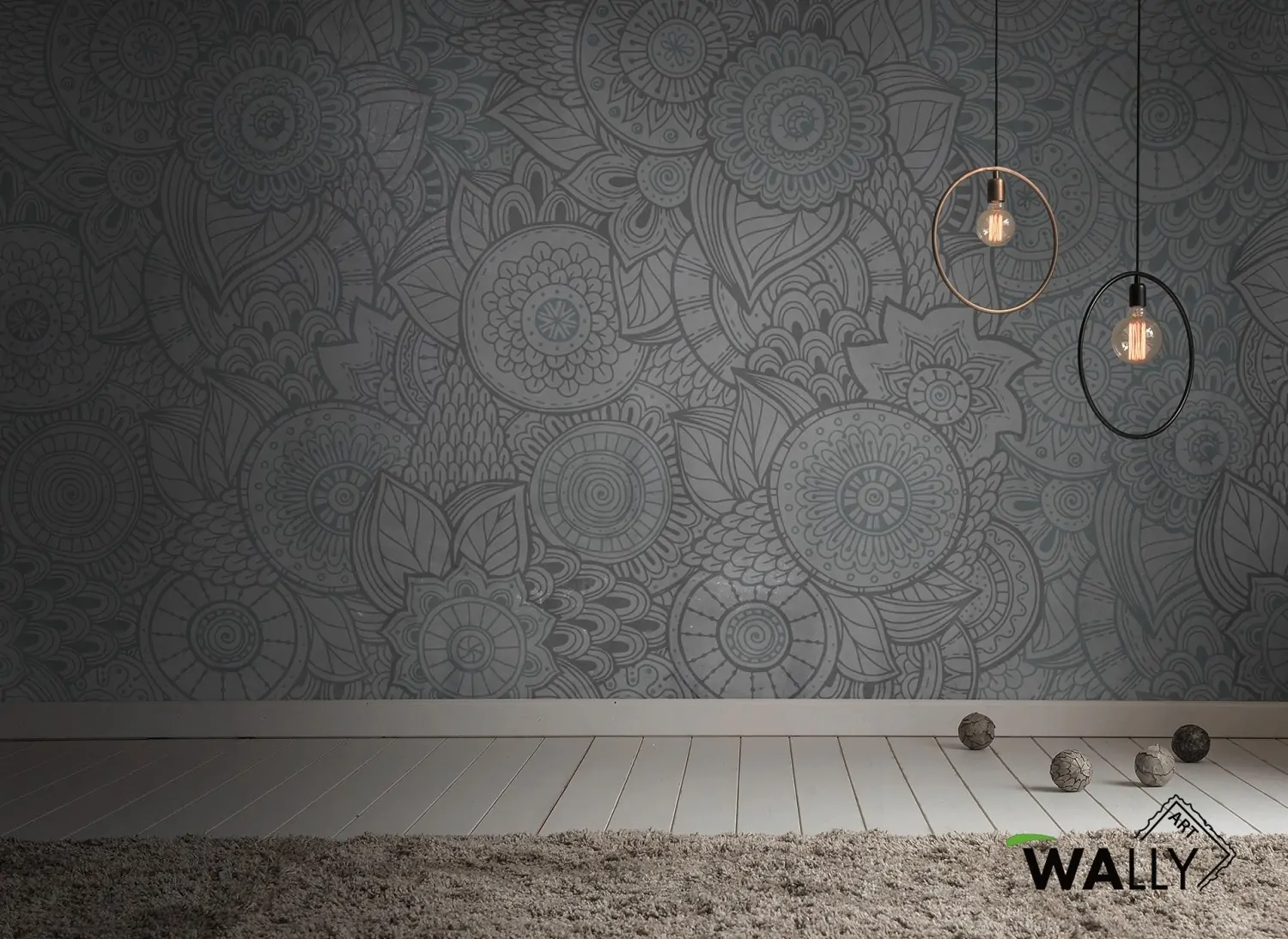 Carta da parati wallpaper Curly