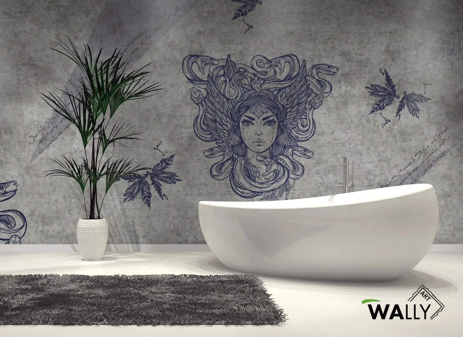 Carta da parati wallpaper Medusa