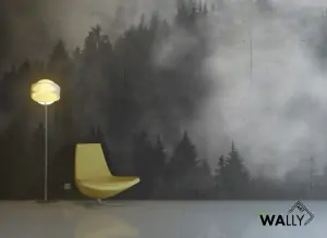 Carta da parati wallpaper Concrete Wood