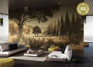 Carta da parati wallpaper Ebano limited edition (finitura SHINE)