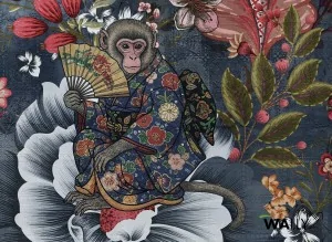 Carta da parati wallpaper Monkey Paradise (Variante Colore 01) limited edition