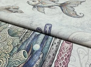 Qualità di produzione e definizione dei dettagli nella carta da parati Panarea® Variante Colore 01 Limited Edition WallyArt.