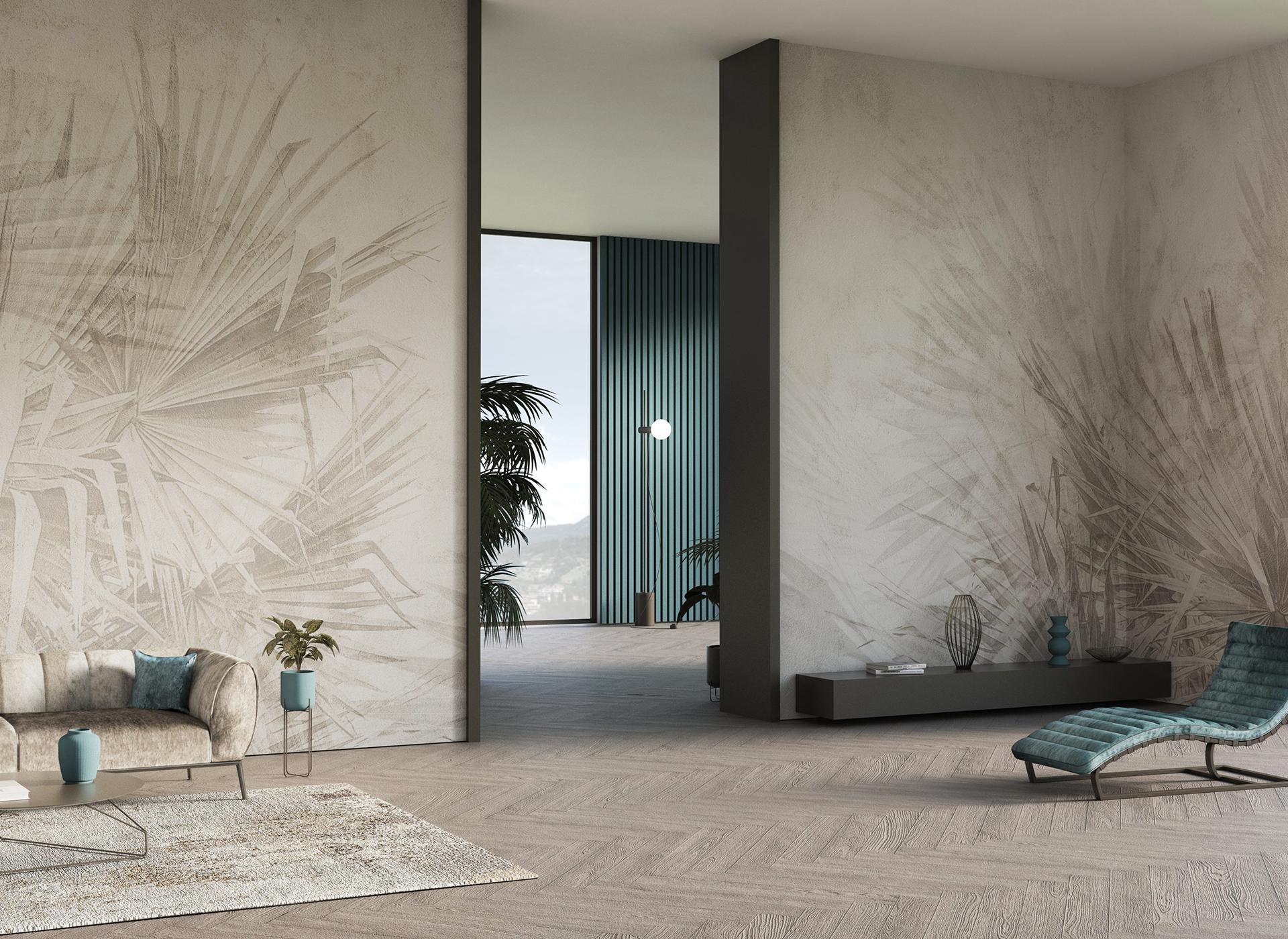 Modern living room wallpaper ADELE by WallyArt