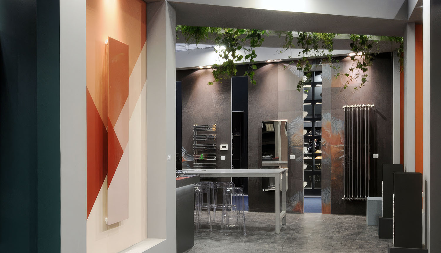 Carta da parati REEF 01 nello stand Cordivari Design al Cersaie
