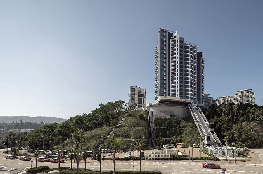 Paesaggio costiero di Discovery Bay, Hong Kong