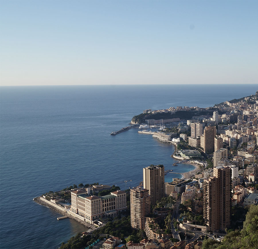 Veduta di Monte Carlo nel Principato di Monaco