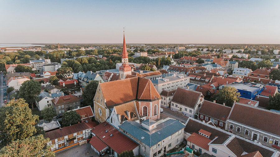 Veduta di Pärnu in Estonia, località del progetto residenziale